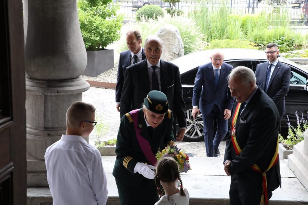 LL.AA.RR. la Princesse Astrid et le Prince Lorenz à Liège, le 21 juillet