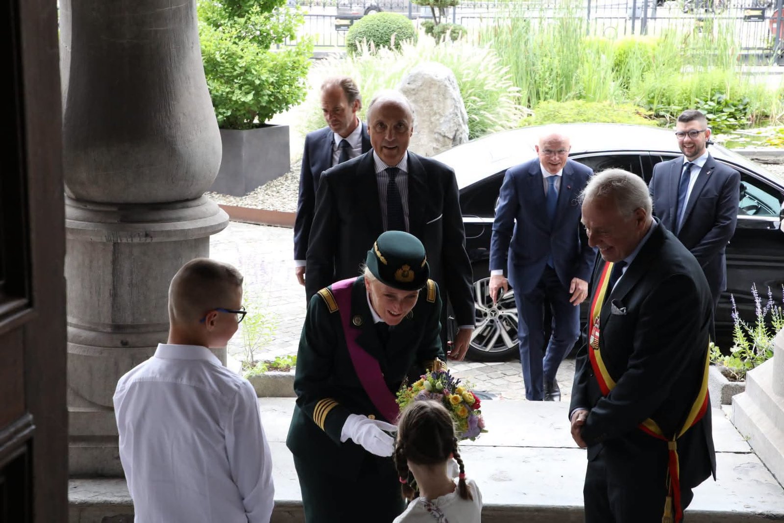 LL.AA.RR. la Princesse Astrid et le Prince Lorenz à Liège, le 21 juillet